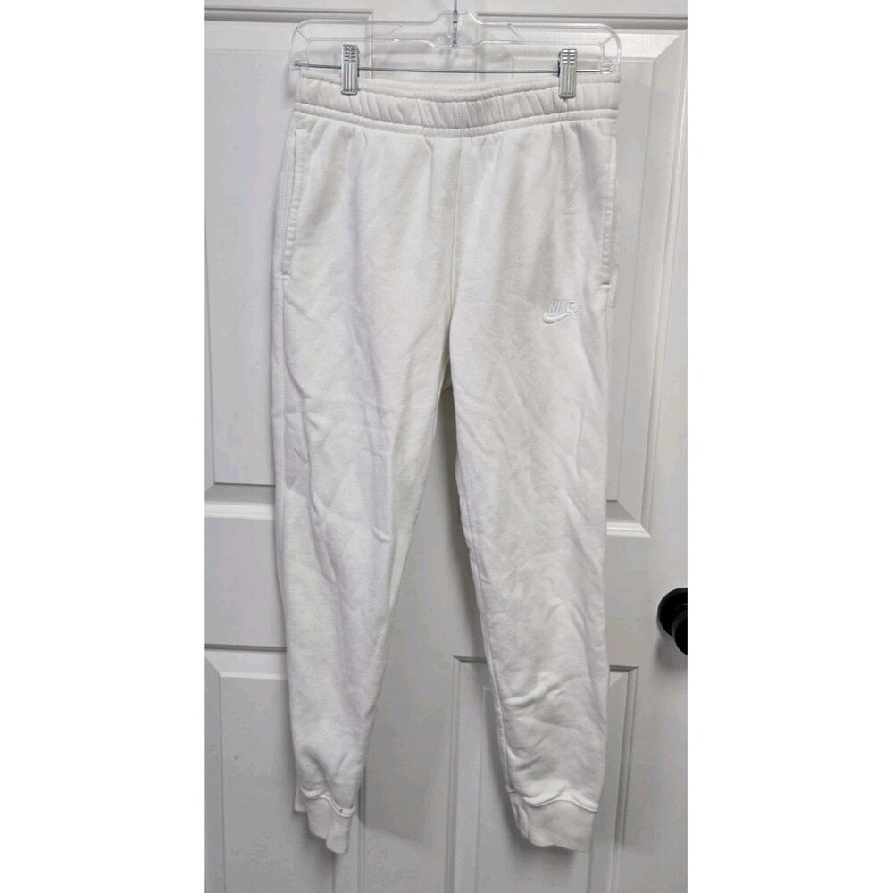 Nike Club Fleece Jogger Pants Mens Small Sail White Sweatpants